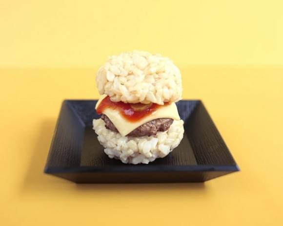 Cheeseburger sushi