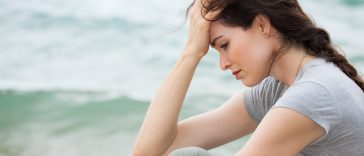 Close-Up Of A Sad And Depressed Woman