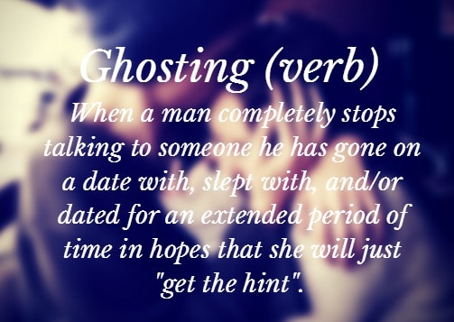 Ghosting definition
