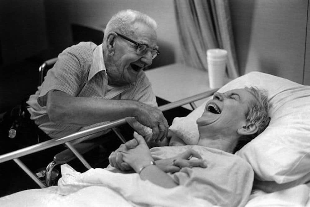 couple laughing