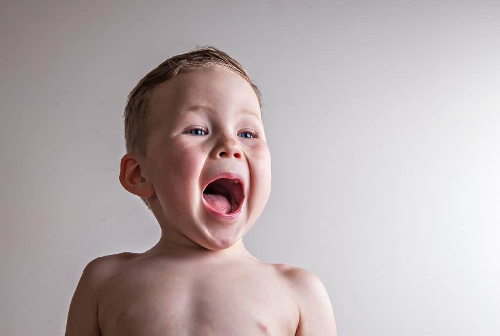 Child Shouting Angry Boy