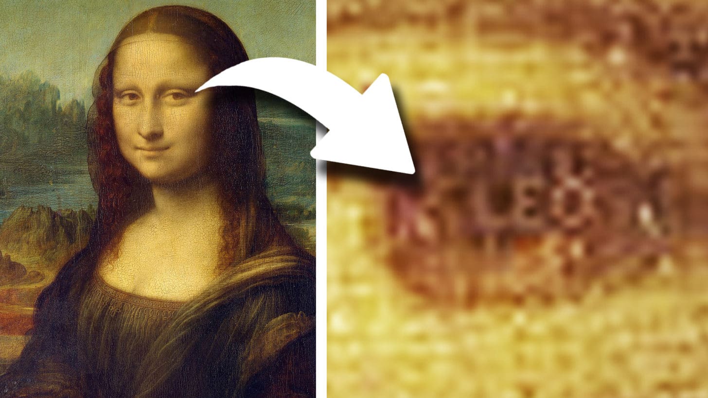 hidden pictures in the mona lisa