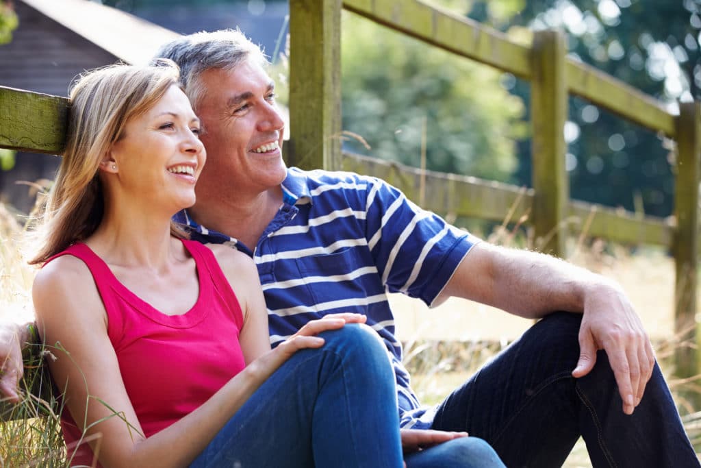 romantic couple spending quality time